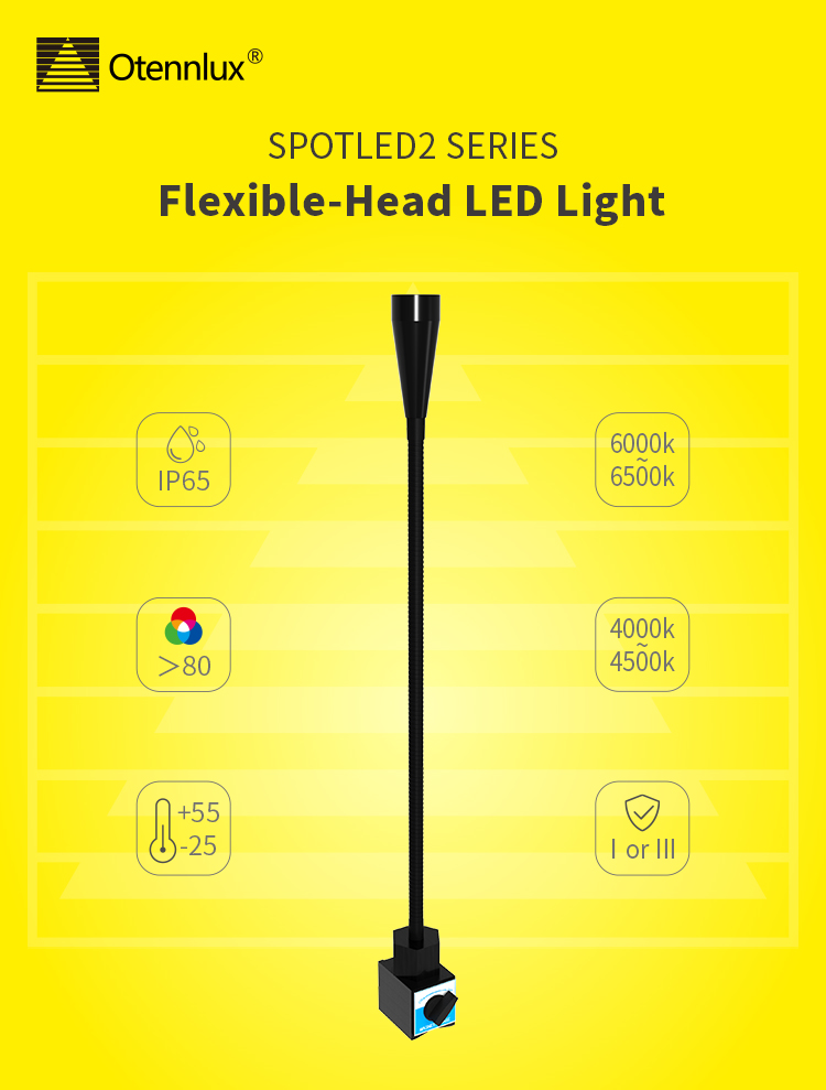 gooseneck cnc machine led spot light 