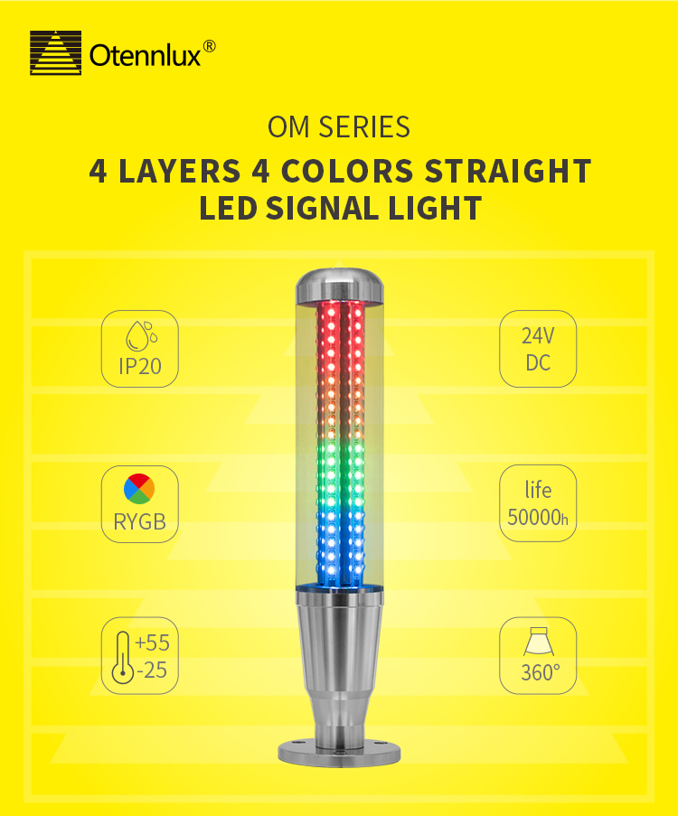 Tri-Color USB Controlled Tower Light with Buzzer