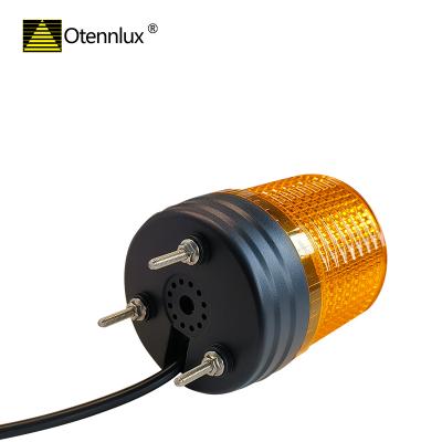 OSLC Orange color IP65 80mm sound and light signal light for construction machinery