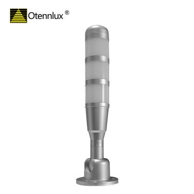 Otennlux ODB Silver color 24V 3colors 3 layers led stack light for outdoor