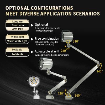 Otennlux New item IP65 high quality machine tool long arm led work light led spot light