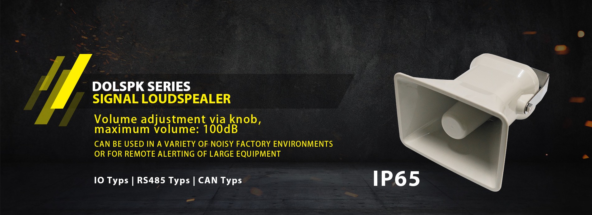 Intelligent IO/CAN/ RS485 sound signal light and spearkers